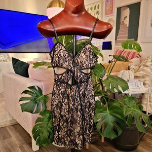 Privy Cut Out Lace Bodycon Dress